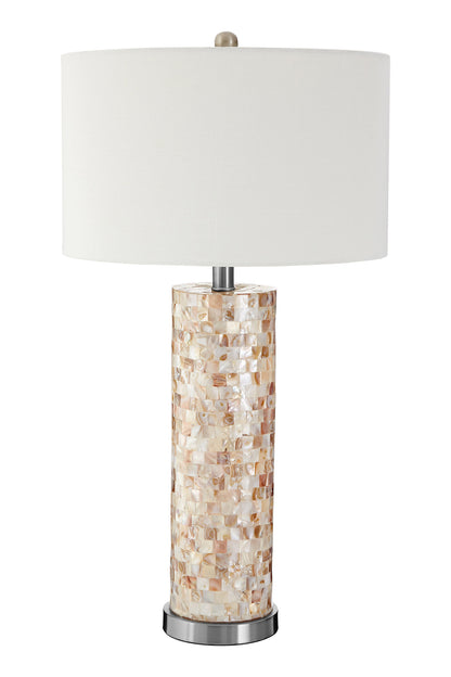 Thelma Shell Inlay Coastal Table Lamp | Bali & Blue