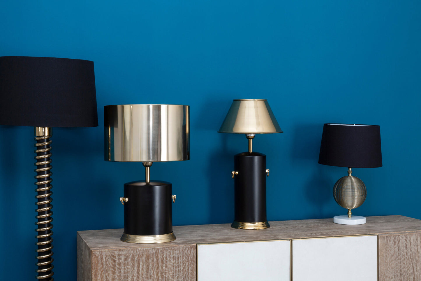 Dominc Drum Shade Table Lamp