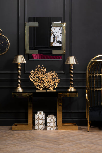 Darcy Spiral Table Lamp with Empire Shade