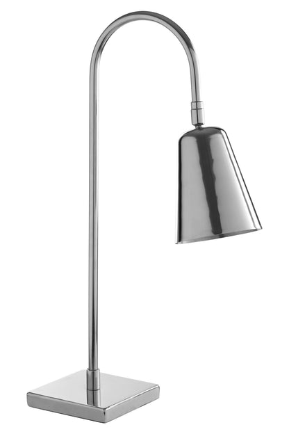 Aris Silver Slim Modern Table Lamp