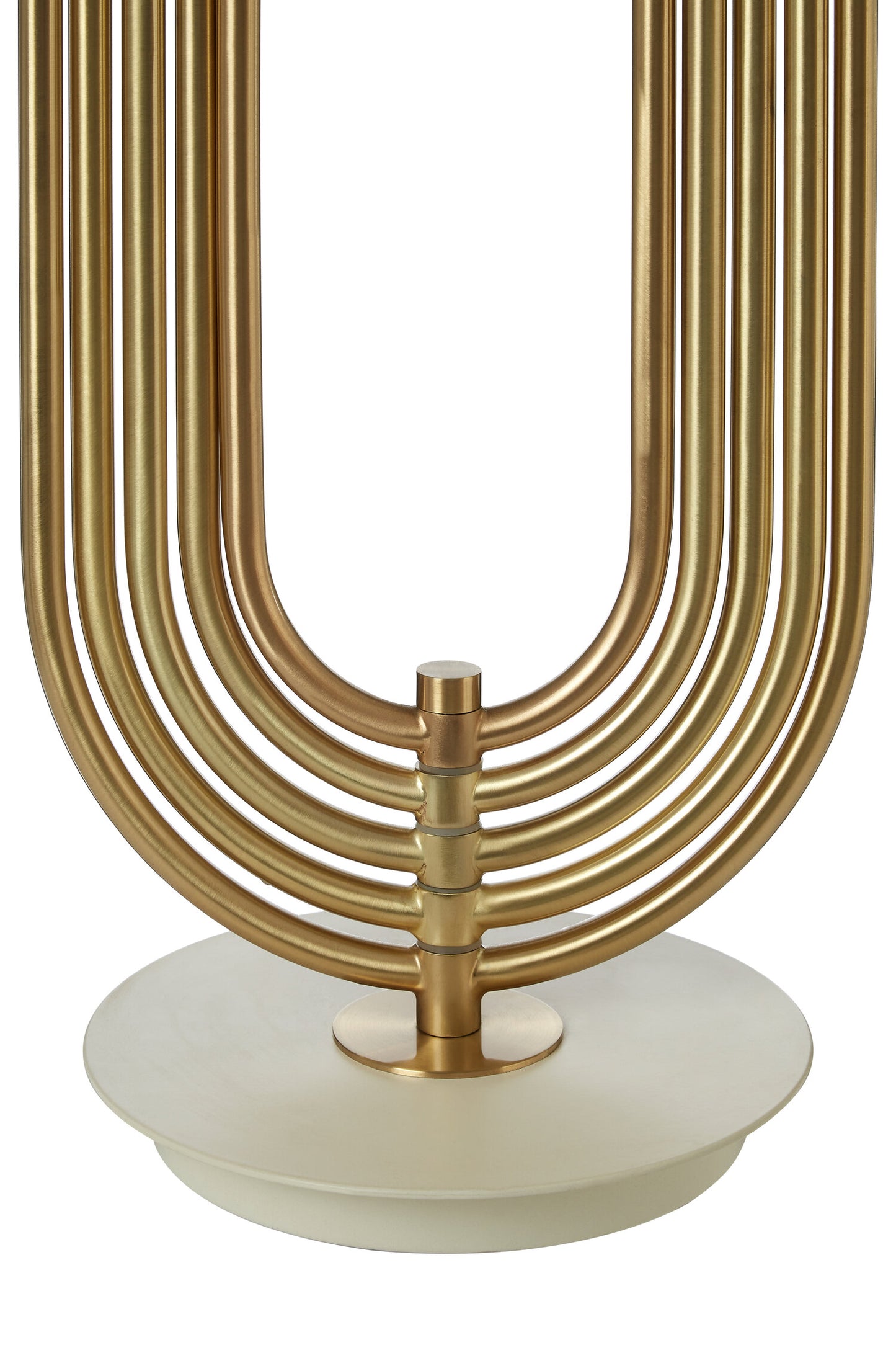 Era Gold White Shade Contemporary Table Lamp