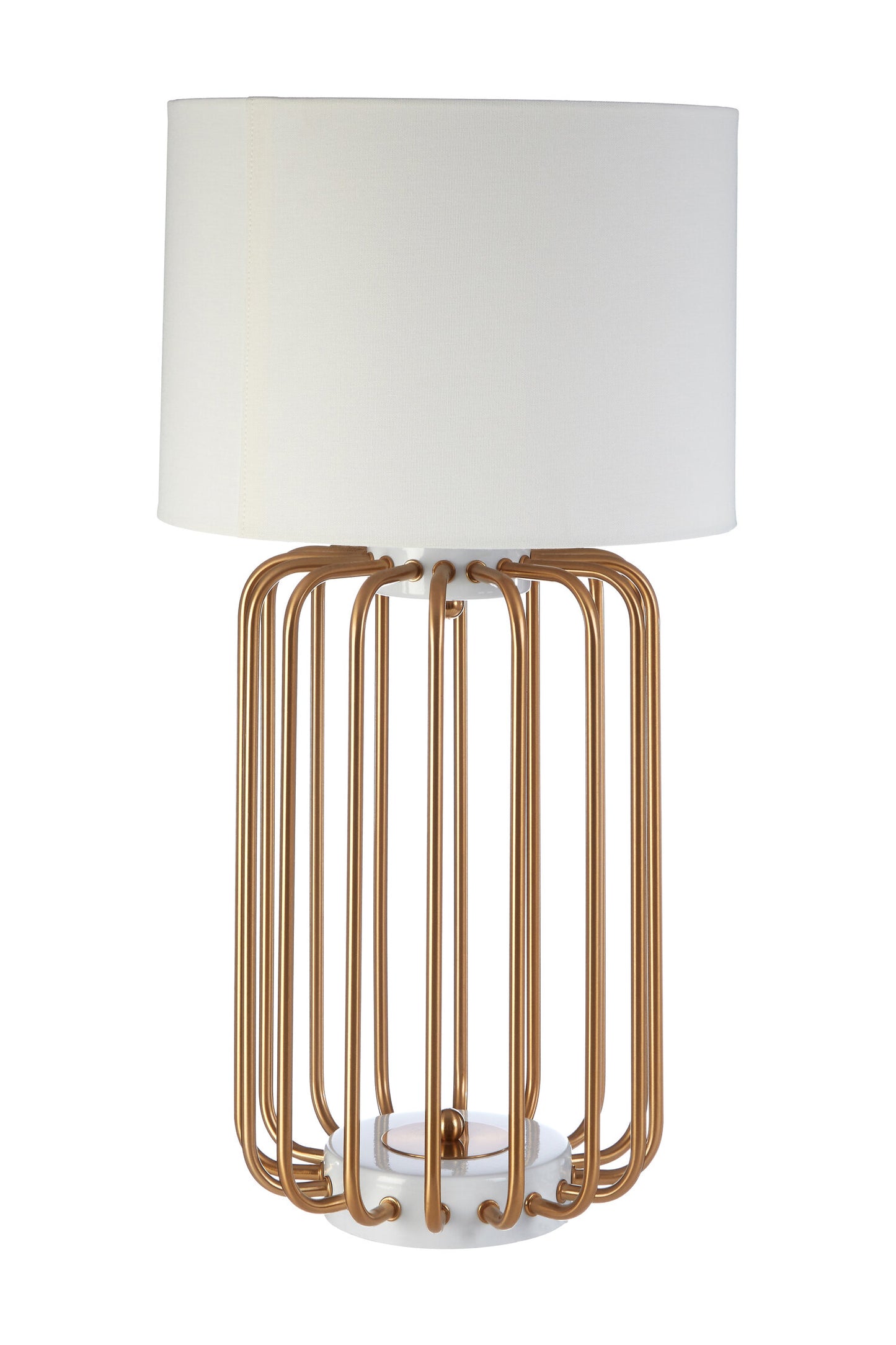 Zina Gold Caged Table Lamp