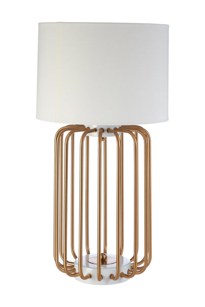 Zina Gold Caged Table Lamp