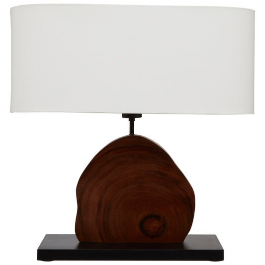 Goa Wooden Live Edge Organic Table Lamp | Bali & Blue