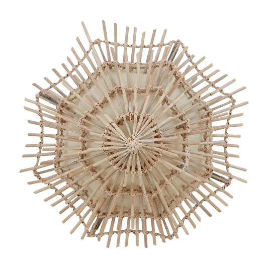 Drift Small Woven Rattan Wall Light