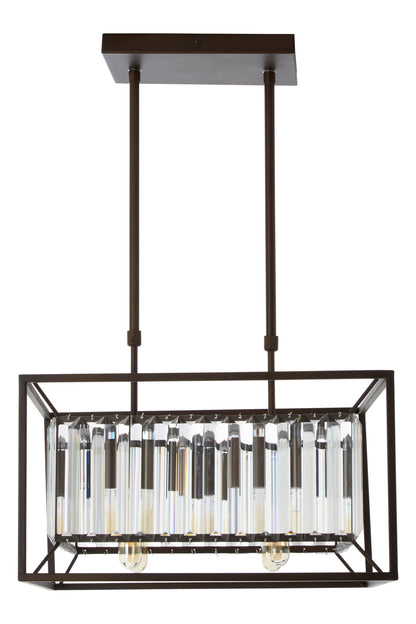 Malone 4 Bulb Dark Brown Ceiling Light