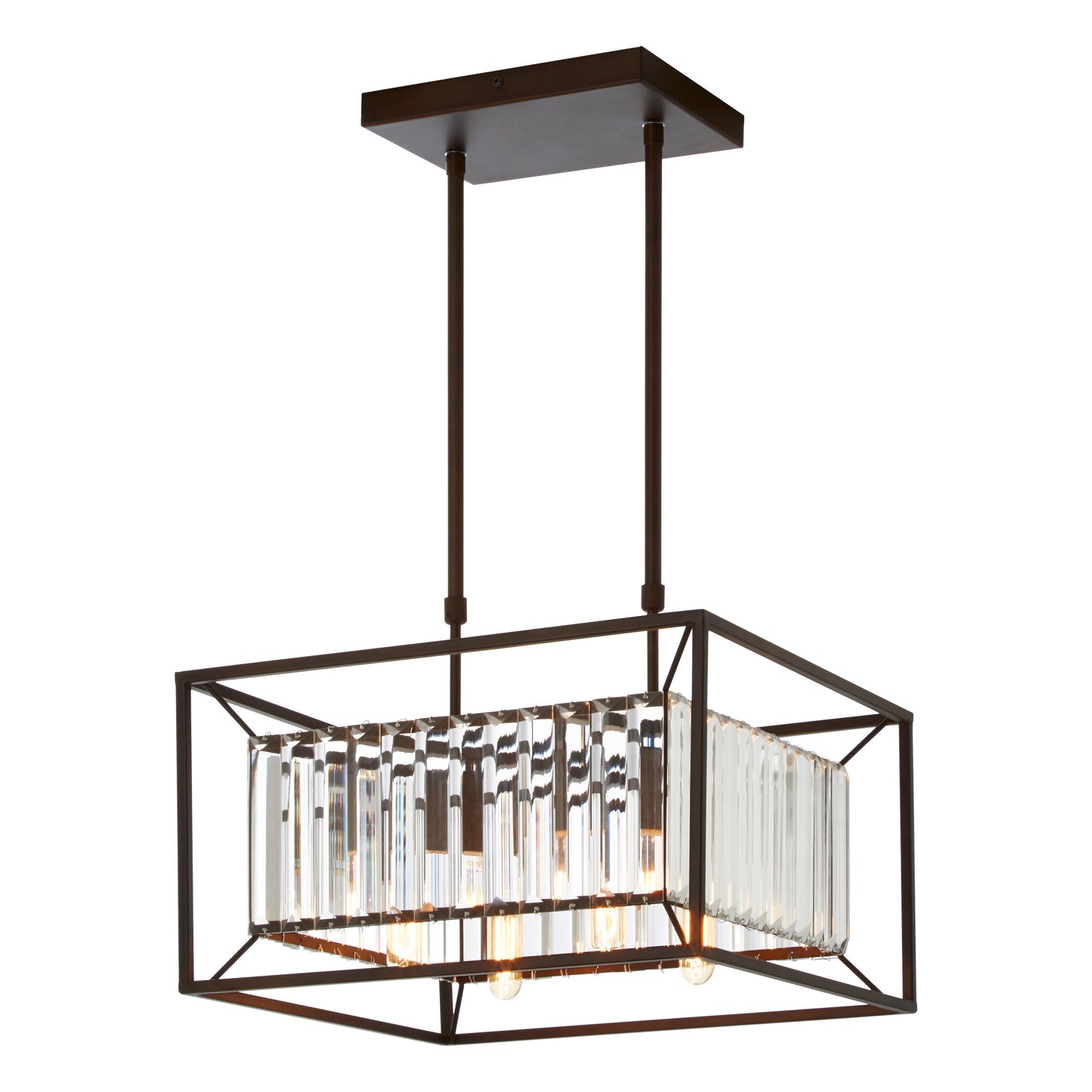 Malone 4 Bulb Dark Brown Ceiling Light