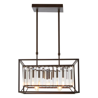 Malone 4 Bulb Dark Brown Ceiling Light