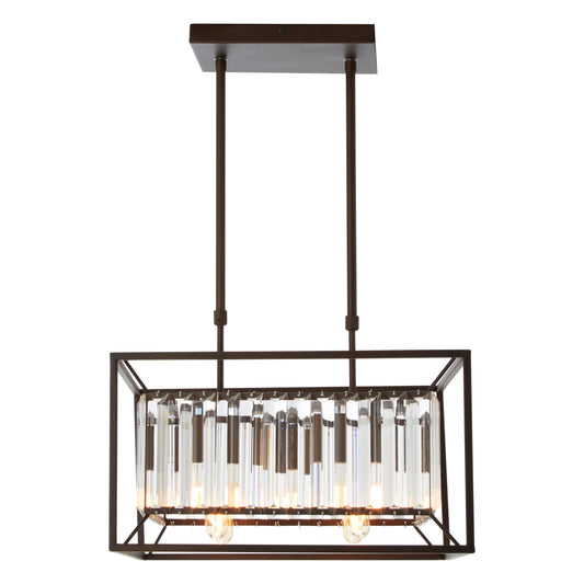 Malone 4 Bulb Dark Brown Ceiling Light