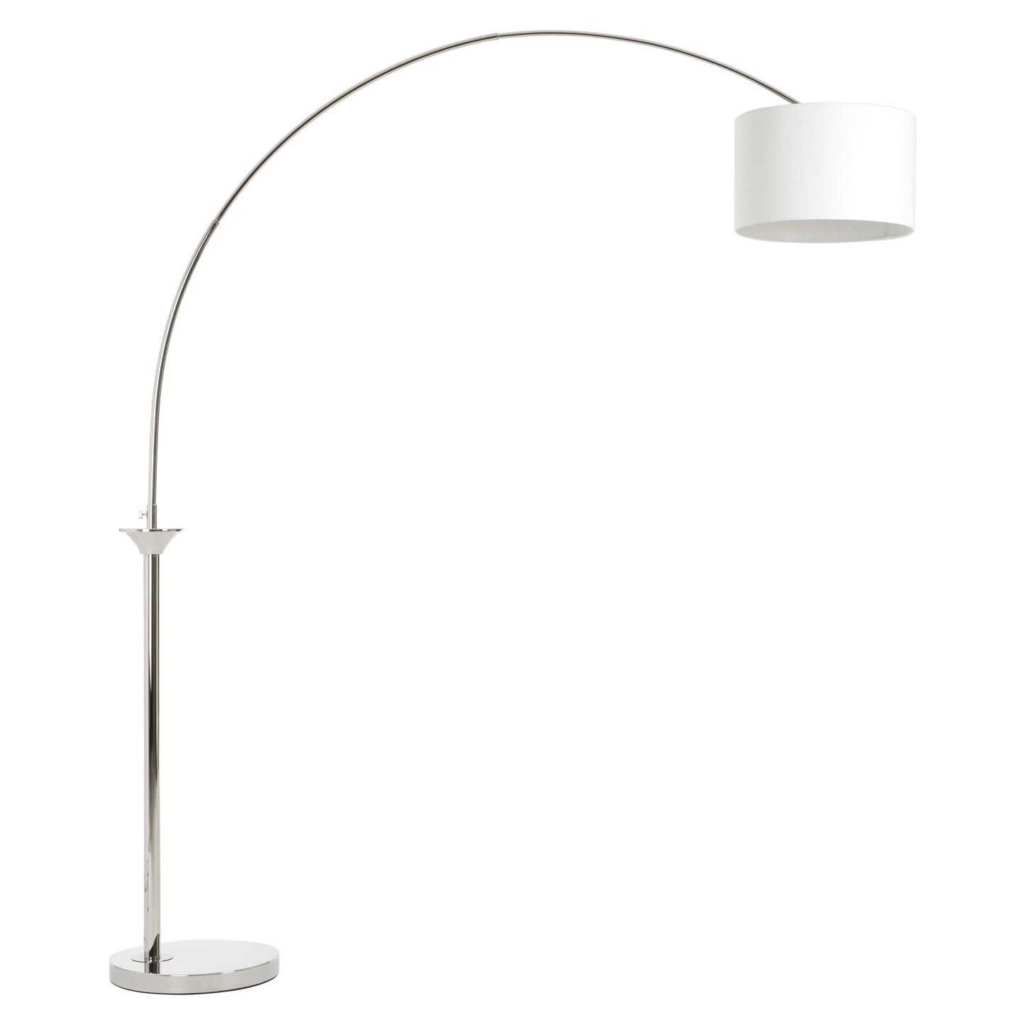 Hudson Nickel Arc Modern Floor Lamp | Bali & Blue
