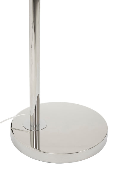 Hudson Nickel Arc Modern Floor Lamp