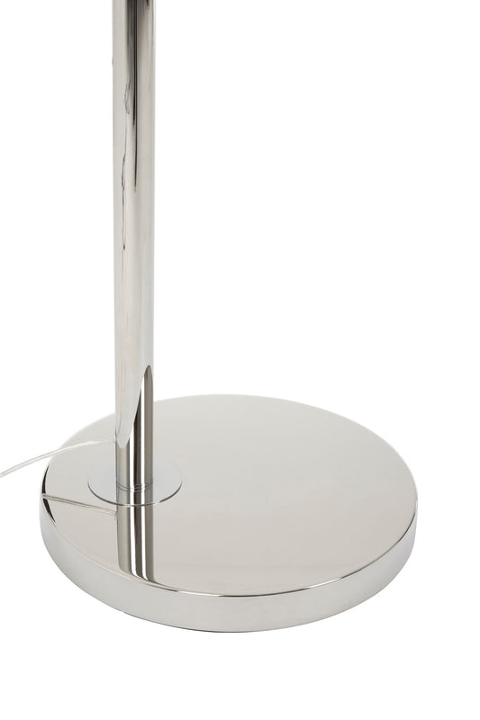 Hudson Nickel Arc Modern Floor Lamp