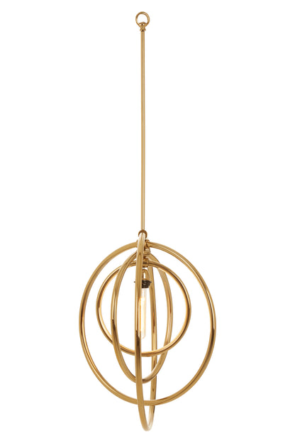 Babylon Gold Elliptical Modern Pendant Light | Bali & Blue