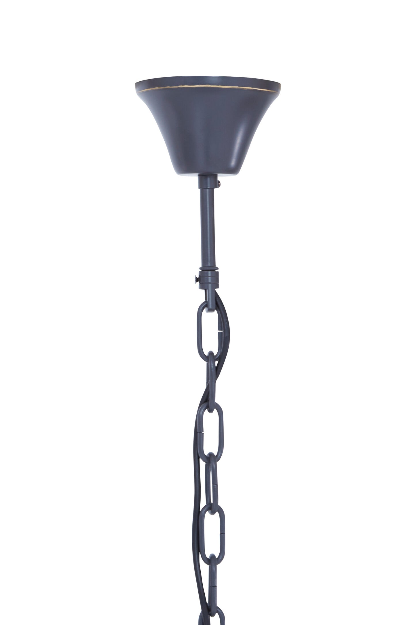 Deco 3 Tier Black Finish Glass Chandelier