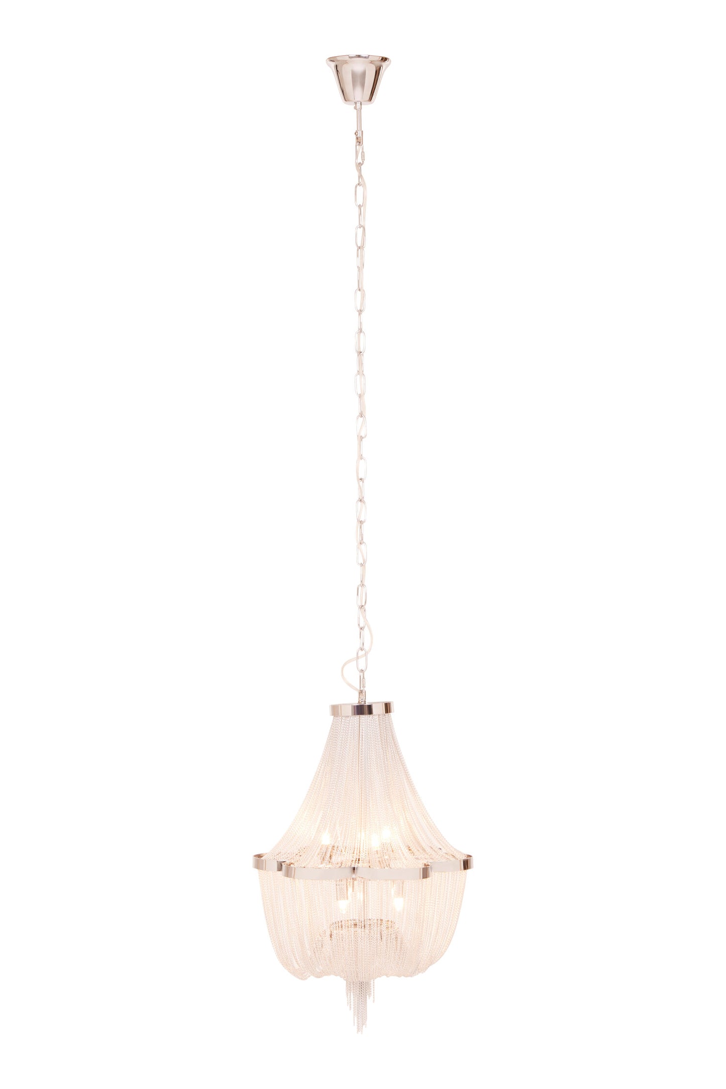 Helena 6 Light Chrome Chain Chandelier