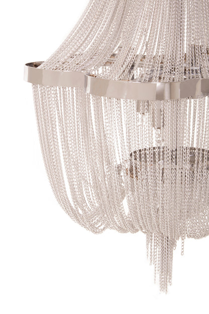 Helena 6 Light Chrome Chain Chandelier