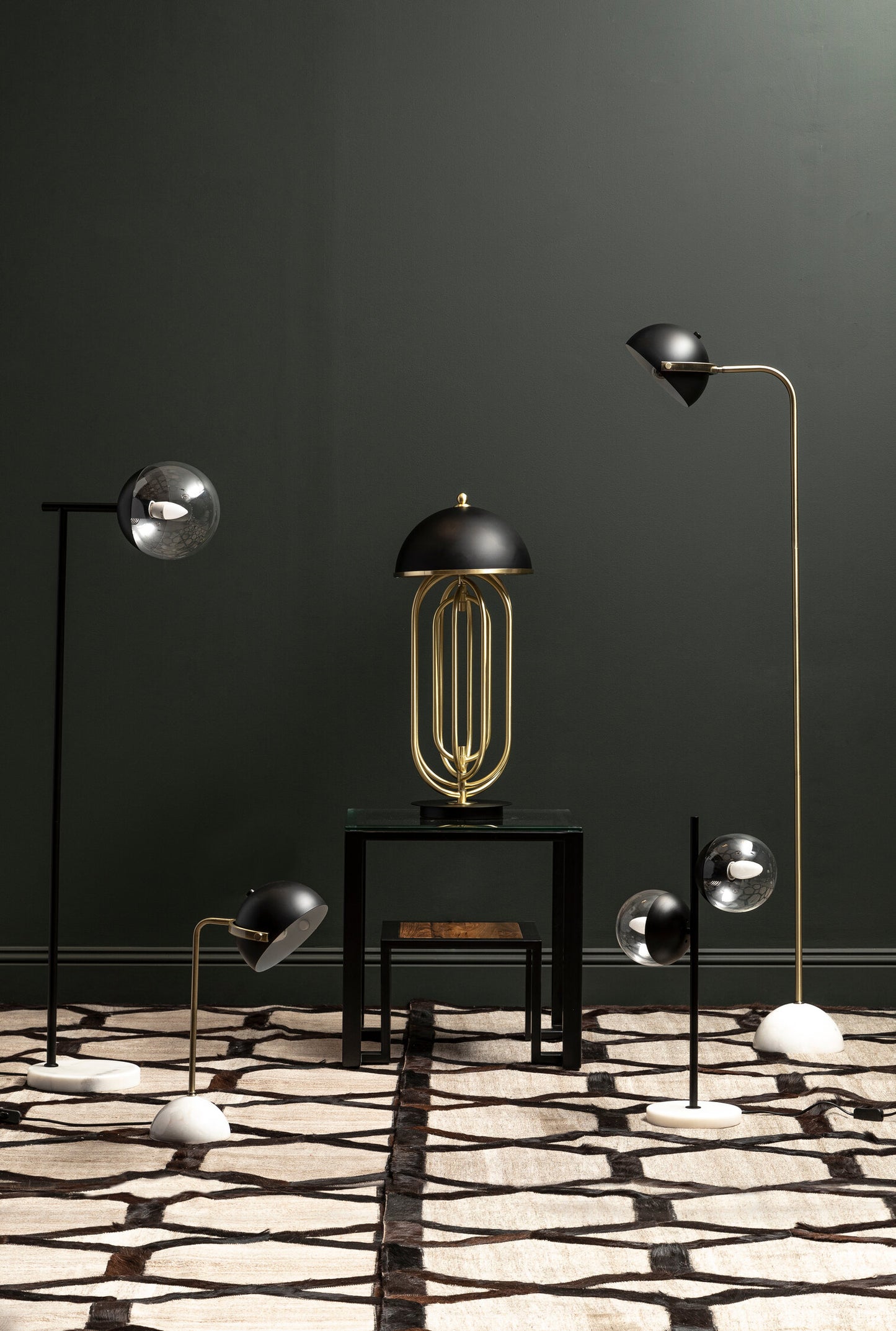 Damien Table Lamp With Black Shade