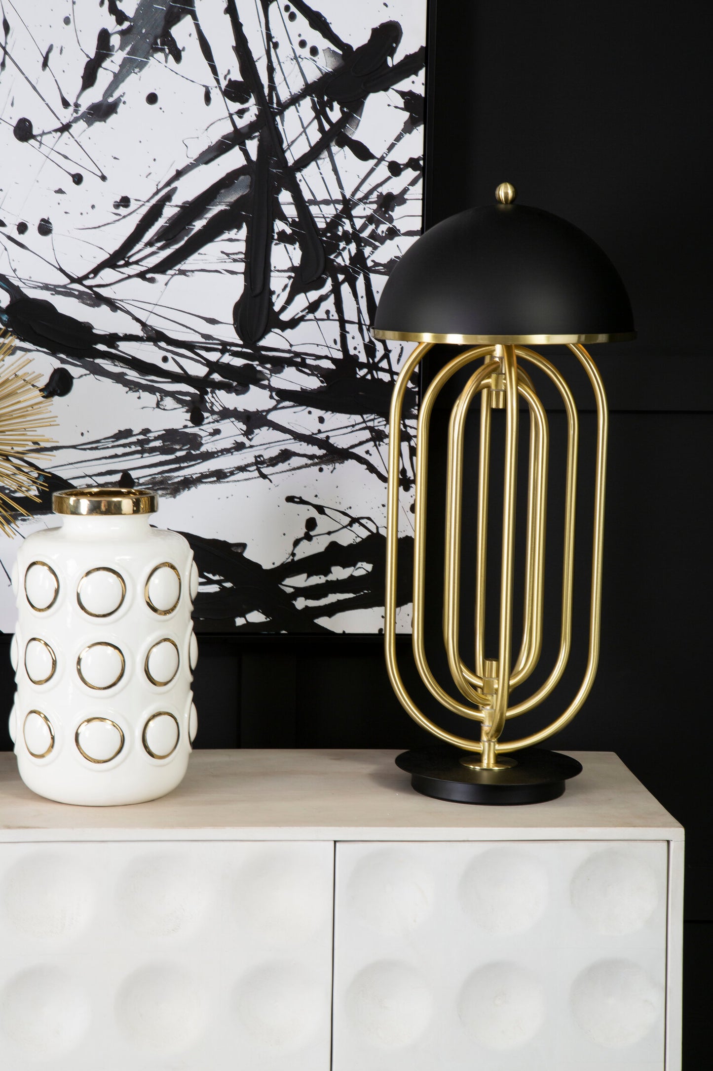 Damien Table Lamp With Black Shade