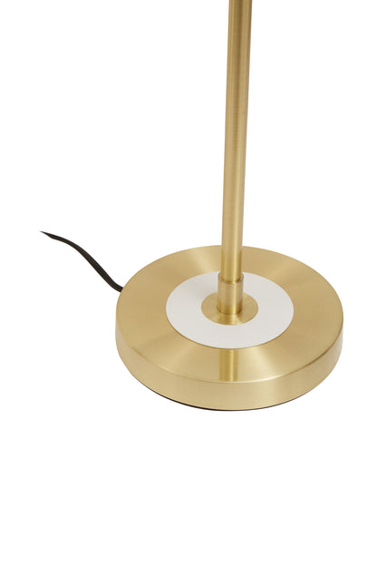 Drew White Shade with Gold Finish Frame Table Lamp