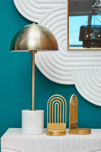 Jaxon Table Lamp with White Marble Base