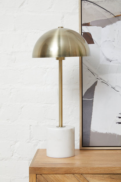 Jaxon Table Lamp with White Marble Base