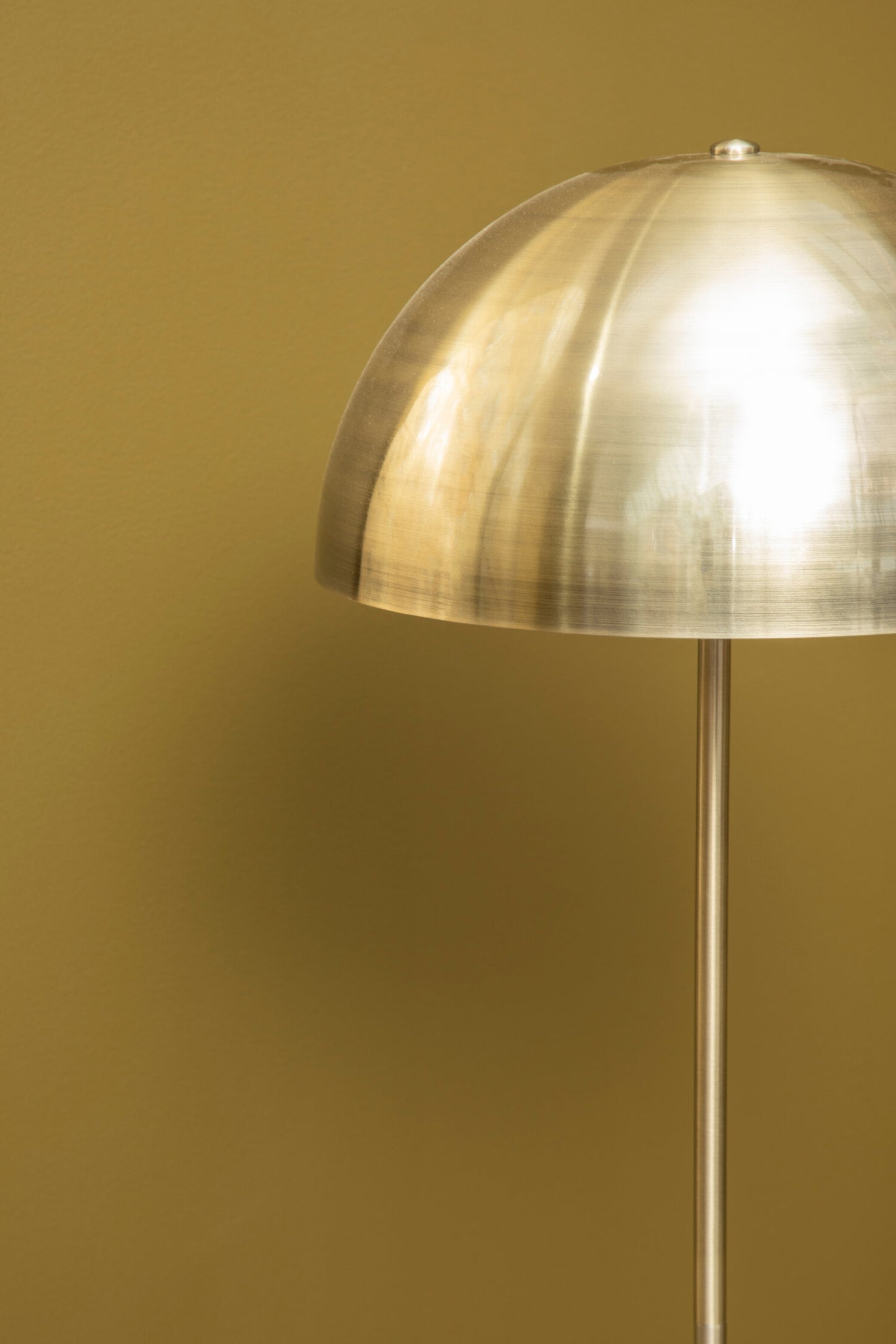 Jaxon Floor Lamp in Brushed Brass and Marble Base