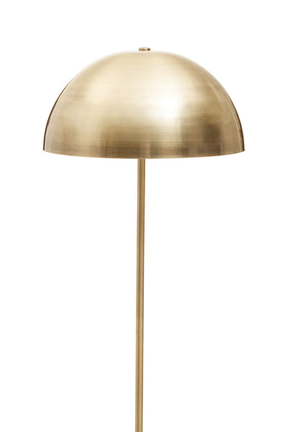Jaxon Floor Lamp in Brushed Brass and Marble Base