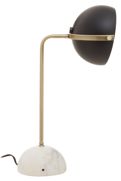 Jaxon Brass Finish Table Lamp with Marble Base