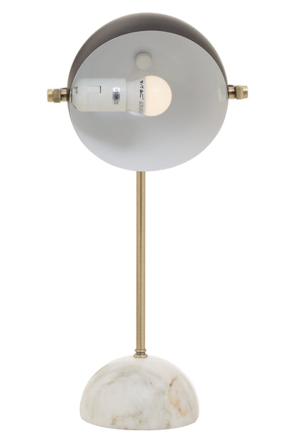 Jaxon Brass Finish Table Lamp with Marble Base