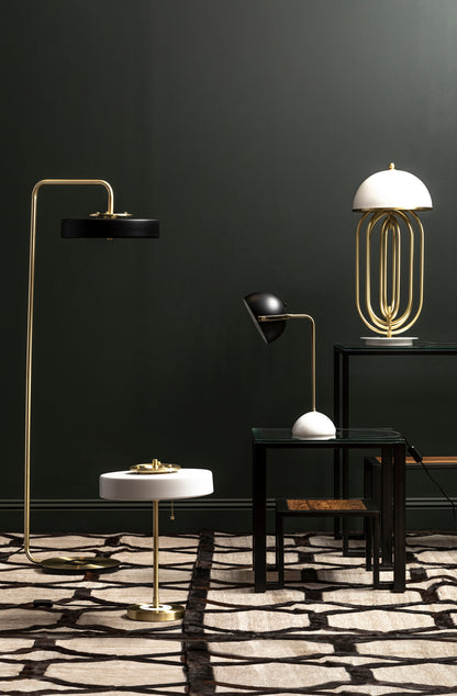 Jaxon Brass Finish Table Lamp with Marble Base