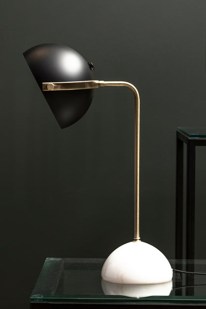 Jaxon Brass Finish Table Lamp with Marble Base