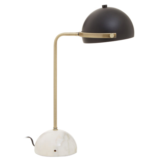 Jaxon Brass Finish Table Lamp with Marble Base