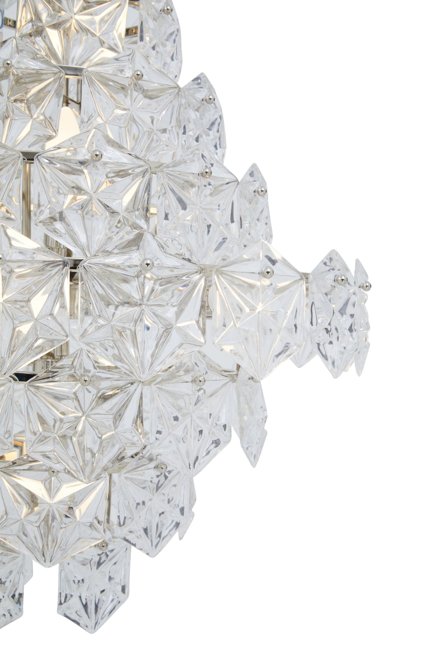Helena Luxe Tiered Glass Chandelier