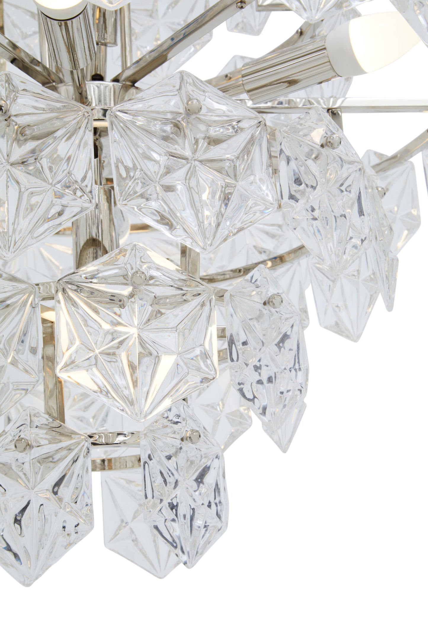 Helena Luxe Tiered Glass Chandelier