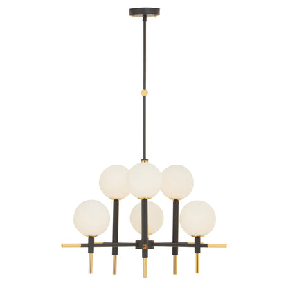 Notting Hill Industrial Chic Six Bulb Pendant Light | Bali & Blue