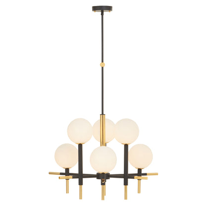 Notting Hill Industrial Chic Six Bulb Pendant Light