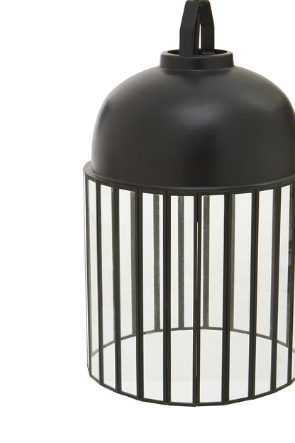 Preston Industrial Antique Black Pendant Light