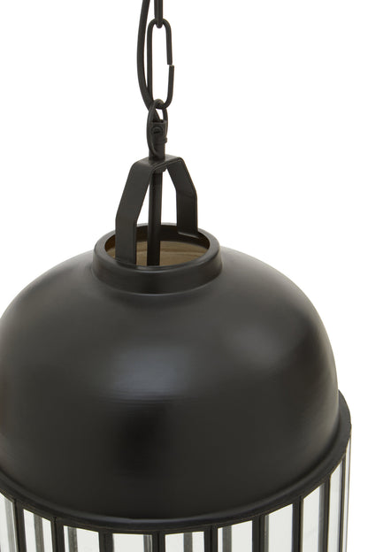 Preston Industrial Antique Black Pendant Light