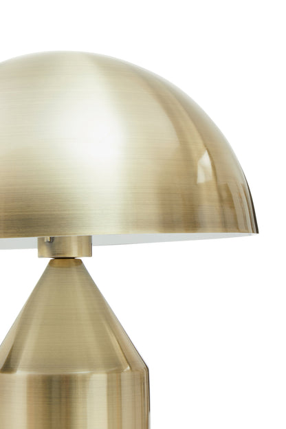 Aris Gold Finish Dome Table Lamp