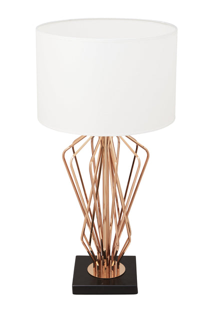 Donatella Townhouse White Shade Modern Table Lamp | Bali & Blue