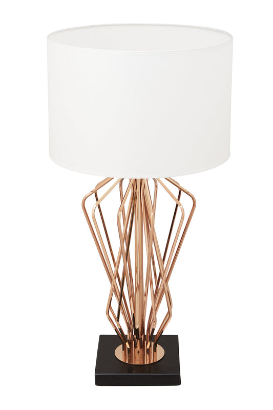 Donatella Townhouse White Shade Modern Table Lamp | Bali & Blue