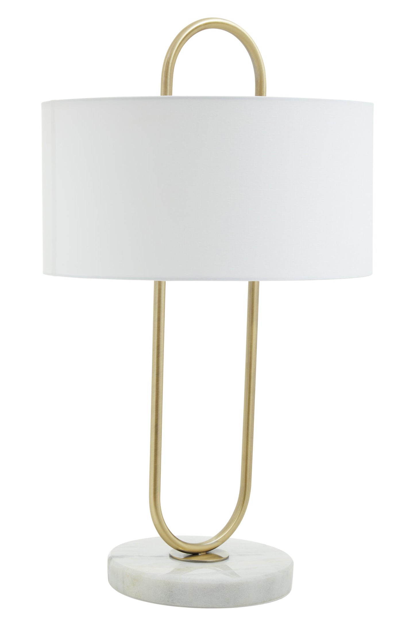 Marie White Fabric Shade Table Lamp