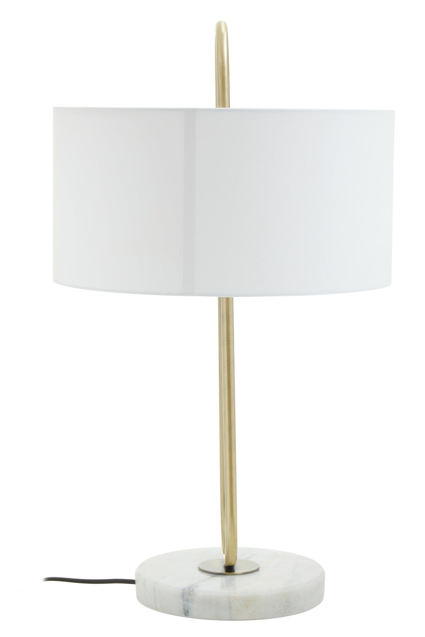 Marie White Fabric Shade Table Lamp