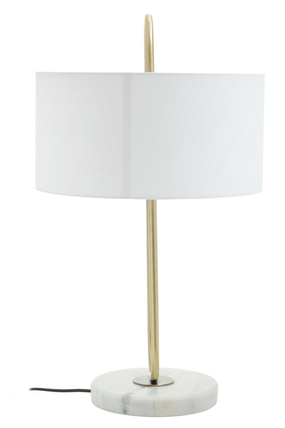 Marie White Fabric Shade Table Lamp