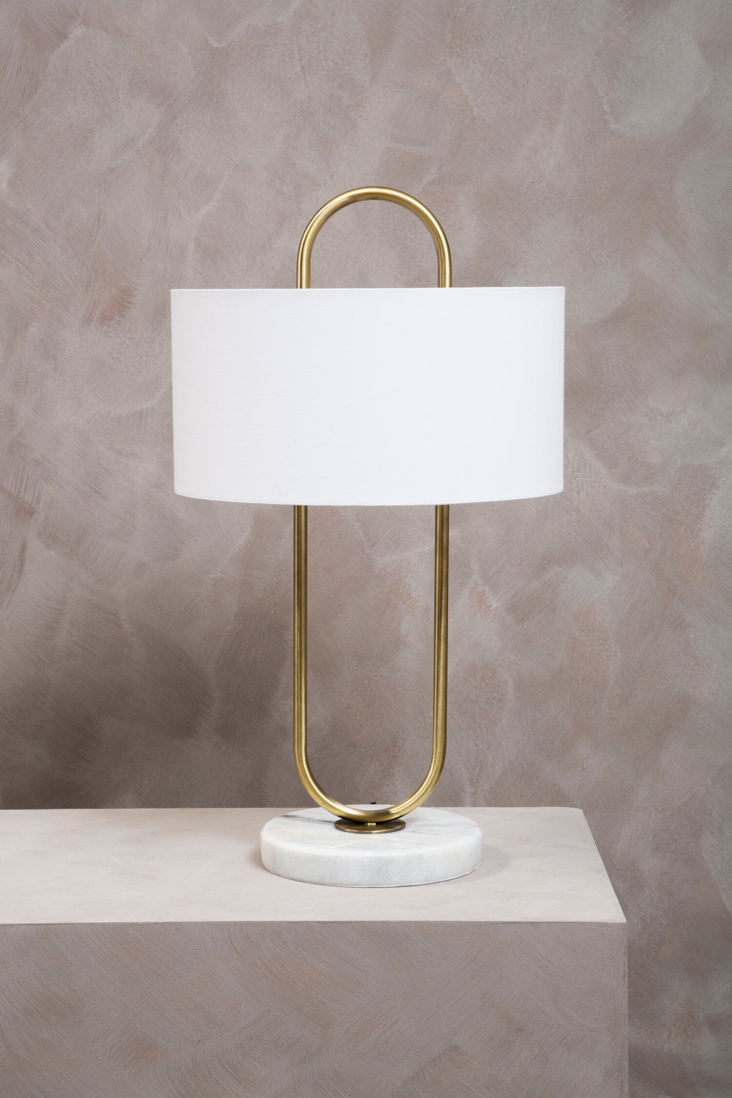 Marie White Fabric Shade Table Lamp