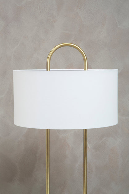 Marie White Fabric Shade Table Lamp