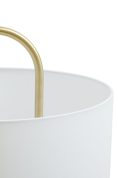 Marie White Fabric Shade Table Lamp