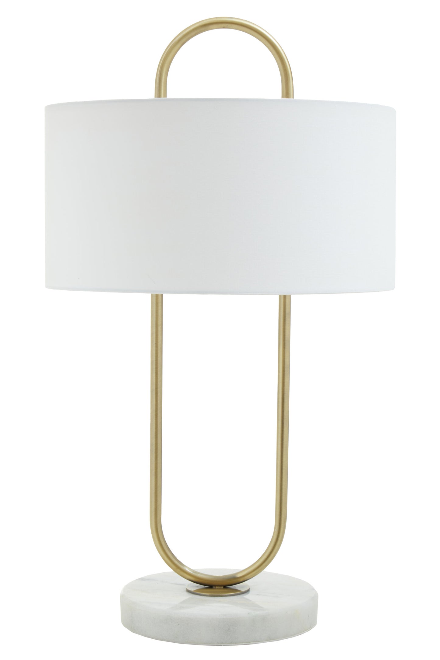Marie White Fabric Shade Table Lamp