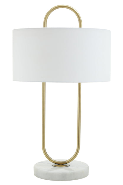 Marie White Fabric Shade Table Lamp
