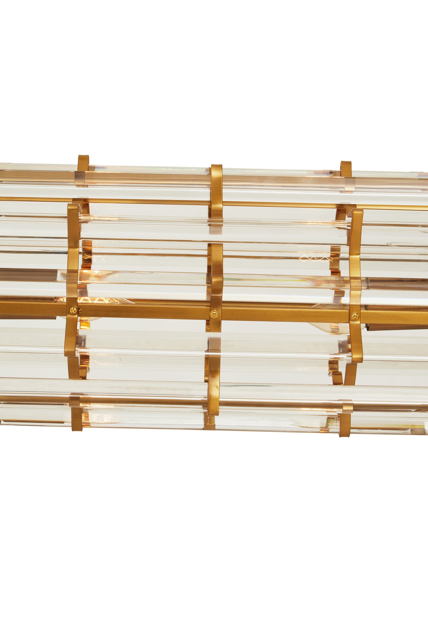Magdalena Brass Glass Eight Bulb Pendant Light